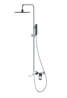 Душевая колонна Boheme Q 148-CRB, хром/черная
