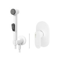 Смеситель с гигиеническим душем WasserKraft А85056 для биде Белый