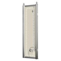 Боковая стенка Cezares Giubileo GIUBILEO-FIX-90-SCORREVOLE-CP-Cr 90 стекло прозрачное с матовым узором/хром