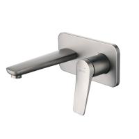 Смеситель Lemark Bronx LM3726GM для умывальника встраиваемый, графит