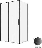 Душевой угол Allen Brau Priority 3.31033.BBA + 3.31045.BBA 120*90*200 см, профиль черный браш