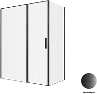 Душевой угол Allen Brau Priority 3.31039.BBA + 3.31045.BBA 160*90*200 см, профиль черный браш