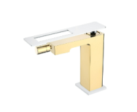 Смеситель для биде Boheme Q 146-GCR, золото/хром