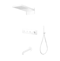 Душевая система с изливом Boheme Fusion 130-2-MW, белая матовая