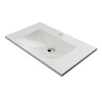 Раковина Omnires Naxos NAXOS760BP 76х46 белый глянец