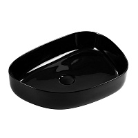 Раковина накладная BelBagno BB1435-NERO 55*40 см, черная глянец Раковина накладная BelBagno BB1435-NERO 55*40 см, черная глянец