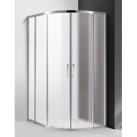 Душевой уголок Cezares Molveno RH-22-130/120-P-Cr Хром / Рифлёное стекло 120х190
