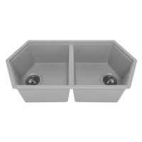 Кухонные мойки Kitkraken Gulf K-850.2B.7032 Серый 80х44,4