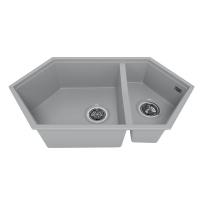 Кухонные мойки Kitkraken Creek Y-900M.7032 Серый  90х50