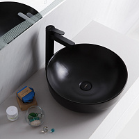 Раковина накладная BelBagno BB1315-H301 41*41 см, черная матовая Раковина накладная BelBagno BB1315-H301 41*41 см, черная матовая