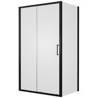 Душевой уголок Bravat Blackline BS120.3101B Прозрачное стекло /Черный  80х120