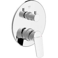 Смеситель Bravat Rhein PB8429564CP-2-ENG Для ванны с душем Хром