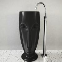 Раковина Kerasan Artwork 474031 Moloco Черный матовый 45