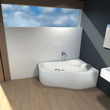 Фото акриловая ванна santek ибица правая 150*100 см, белая