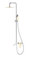 Душевая колонна Boheme Q 148-CRG.2, хром/золото