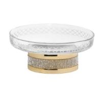 Настольная мыльница Boheme ROYALE CRISTAL GOLD 10930-G, золото