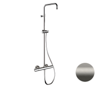 Душевая система термостатическая Remer Elegance EQ32ASSDNPO, никель матовый брашированный Душевая система термостатическая Remer Elegance EQ32ASSDNPO, никель матовый брашированный