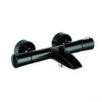 Смеситель с термостатом Kludi Zenta 351018638 для ванны и душа черный Смеситель с термостатом Kludi Zenta 351018638 для ванны и душа черный