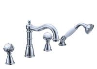 Смеситель на борт ванны Boheme BRILLANTE 393, хром