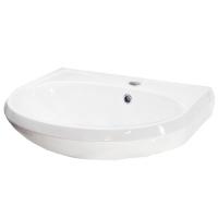 Раковина Santeri Вест 1.3111.8.S00.11B.0 57.5 см. с отв., с переливом (хром. кольцо)