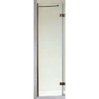 Боковая стенка Cezares Magic Royal Palace MAGIC-100-FIX-ROYAL PALACE-PP-Br-L 100x110 левый стекло матовое с прозрачным узором/бронза