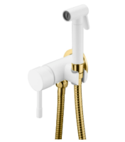 Гигиенический душ Boheme Uno 467-WG, белый матовый/золото Гигиенический душ Boheme Uno 467-WG, белый матовый/золото