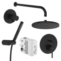 Душевая система Vitra Origin A4926636EXP, черный матовый Душевая система Vitra Origin A4926636EXP, черный матовый