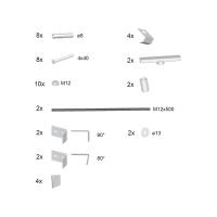 Крепление панели Ravak 10°, Be Happy II, Chrome L/R B28100000N