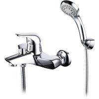 Смеситель Lemark Poseidon LM4214C для ванны с коротким изливом, дивертор с кер. пласт, хром