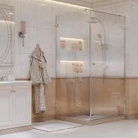 Душевой уголок Ambassador Abner 10011101R Прозрачное стекло  / Хром R 90х90