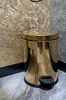 Ведро с педалью Boheme IMPERIALE 10426, золото