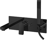 Встраиваемый комплект для ванны и душа Paffoni Tilt TI001NO, черный матовый