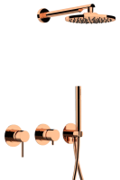 Душевая система Remer X Style X96S02ORL, медь глянцевая