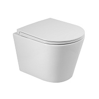 Унитаз подвесной безободковый BelBagno FLAY-R BB053CHR, белый