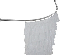 Карниз для ванны Aquanet Jersey полукруглый 170*90 см, хром Карниз для ванны Aquanet Jersey полукруглый 170*90 см, хром