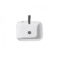 Раковина накладная BRAVAT Source C22250W-ENG 50*39 см, белая