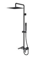 Душевая колонна Boheme Qubic 478-SGM, черный хром