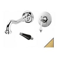 Смеситель Cezares Margot BLS1-03/24-N Встраиваемый для раковины Золото / Чёрный