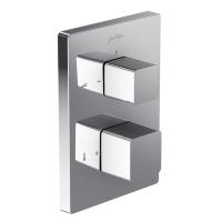 Смеситель с термостатом Jacob Delafon Square E98729-CP для душа встраиваемый