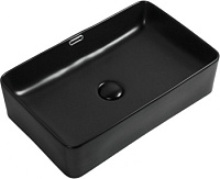 Раковина накладная Aquanet Perfect-3-MB 55*35 см, черная матовая Раковина накладная Aquanet Perfect-3-MB 55*35 см, черная матовая
