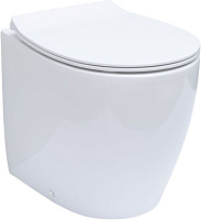 Унитаз приставной Allen Brau Fantasy 4.11007.20 безободковый, белый глянец