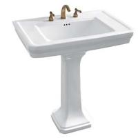 Раковина подвесная Boheme Vogue 942-2-3 с пьедесталом, белая