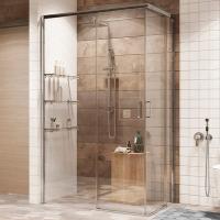 Душевой уголок Ambassador Queen 11011106 Прозрачное стекло  / Хром L 120х80
