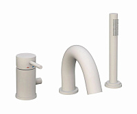 Смеситель на борт ванны Paffoni Light LIG047BO, белый матовый Смеситель на борт ванны Paffoni Light LIG047BO, белый матовый