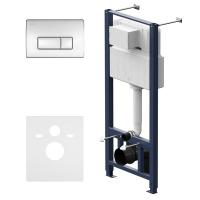 Инсталляция для унитаза Am.Pm Pro I012704.8051, клавиша хром глянец