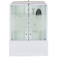 Душевой бокс Niagara NG-3150N 150x70 стекло прозрачное с узором/белое/белый Душевой бокс Niagara NG-3150N 150x70 стекло прозрачное с узором/белое/белый