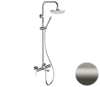 Душевая система с изливом Remer Class Line L34X7MMM20NPO, никель матовый брашированный