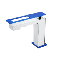 Смеситель для раковины Boheme Q 141-CRUV, хром/синий