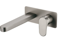 Смеситель для раковины встраиваемый в стену Boheme SPECTRE 455-NB, никель брашированный