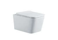 Унитаз подвесной безободковый AQUATEK ЛИБРА NEW AQ0530N-00 525*360*290 мм, горизонтальный выпуск, тонкое сиденье с механизмом плавного закрывания, крепеж